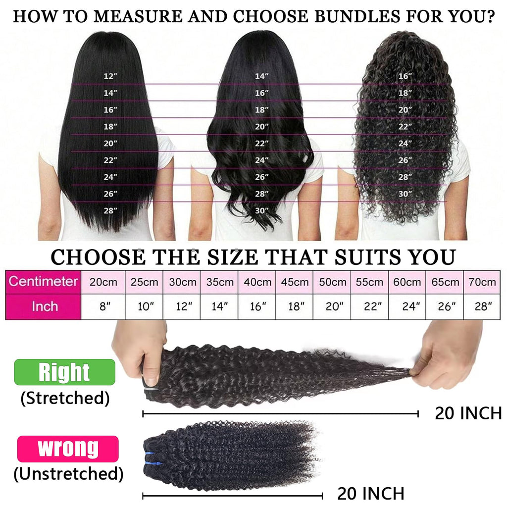 100% Unprocessed Kinky Bundles 