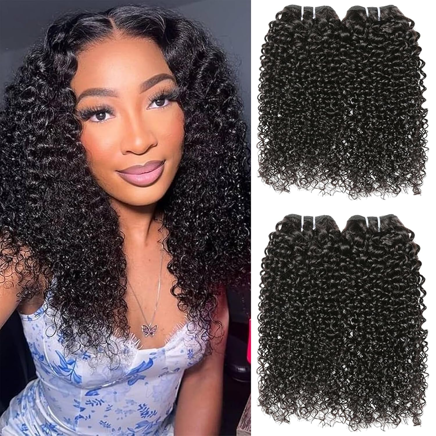 100% Unprocessed Kinky Bundles 