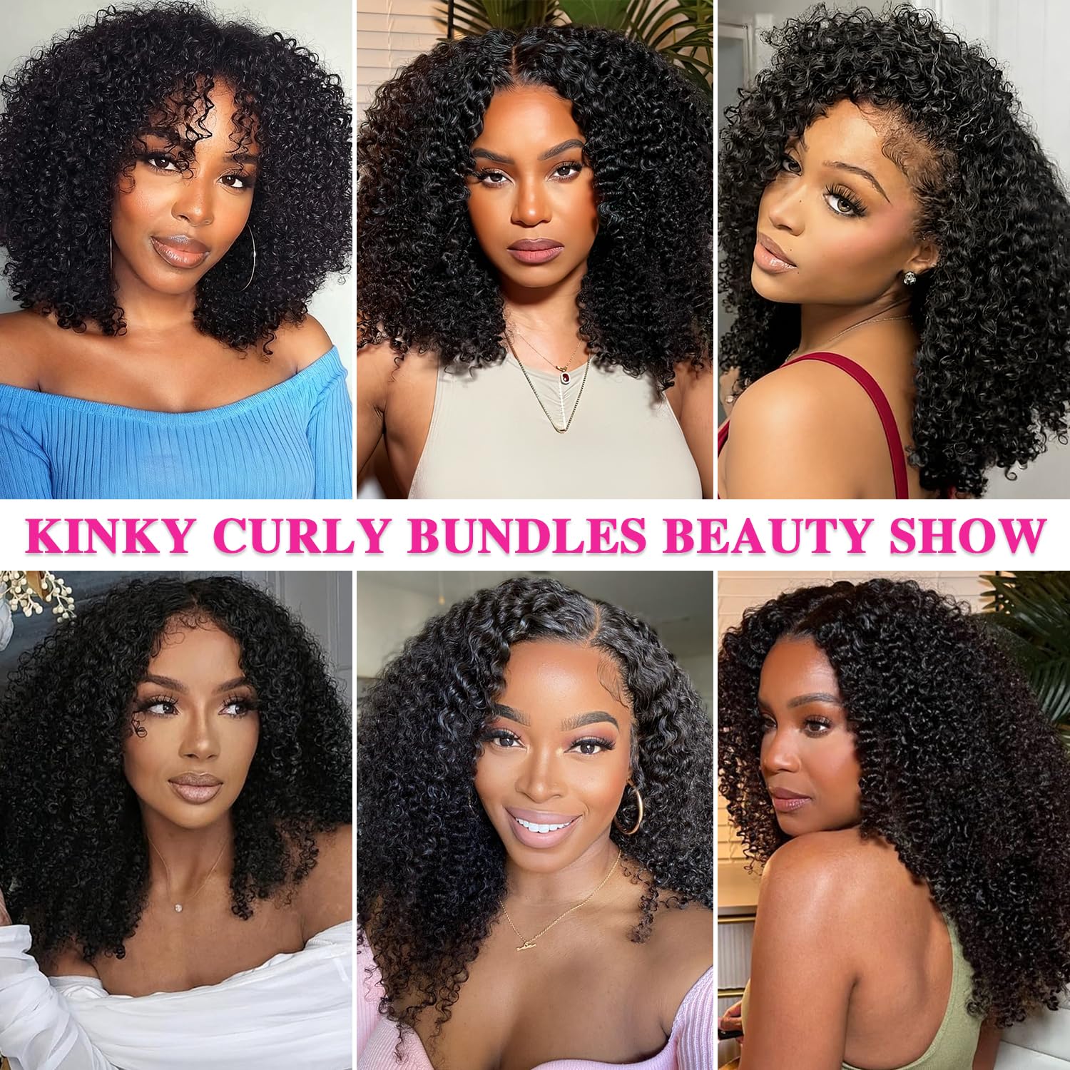 100% Unprocessed Kinky Bundles 