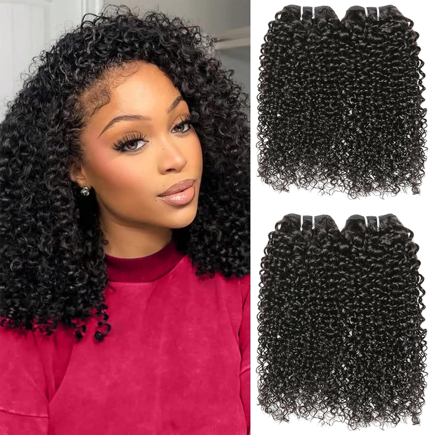 100% Unprocessed Kinky Bundles 