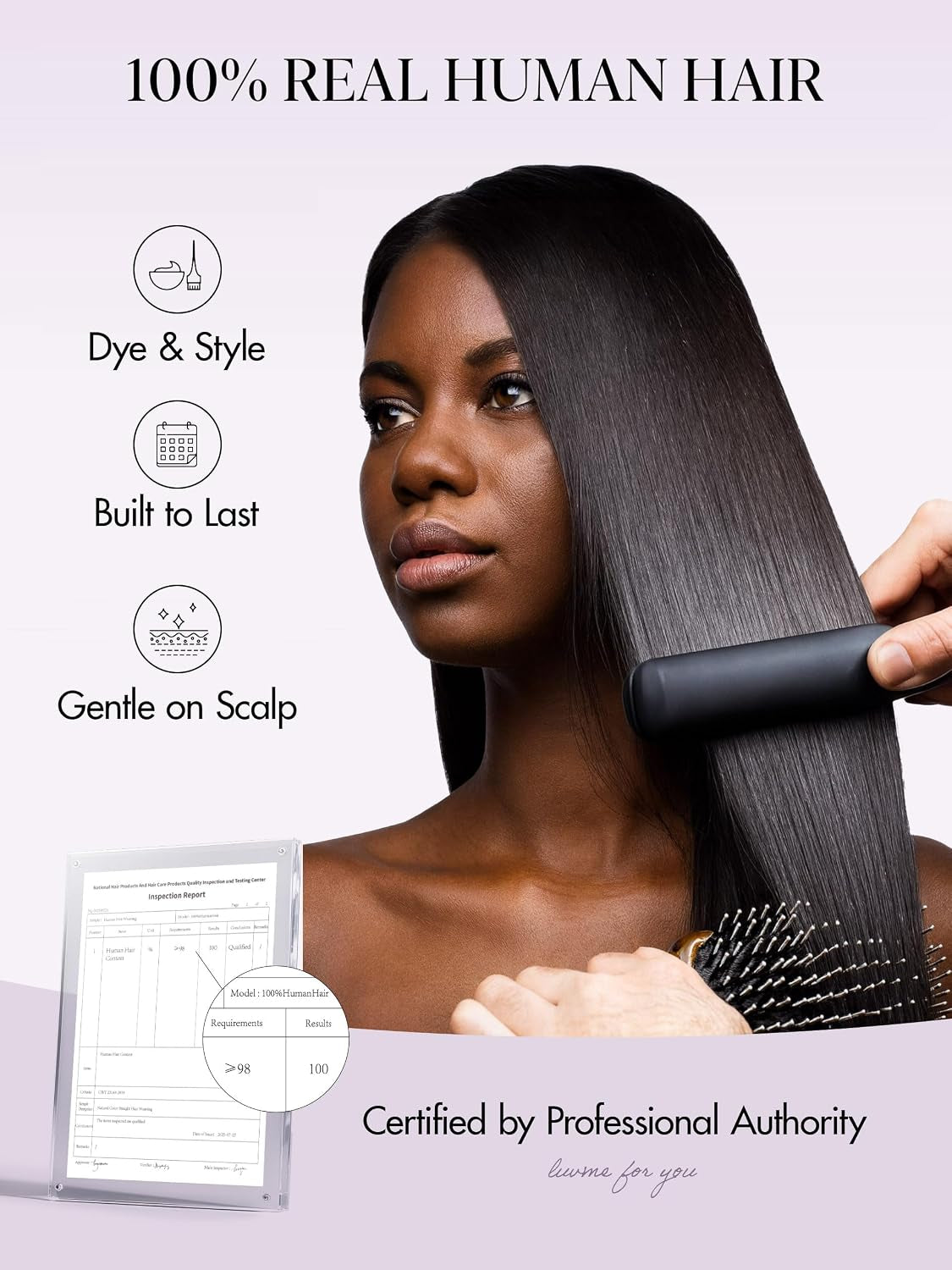 100% Brazilian Virgin Human Hair 